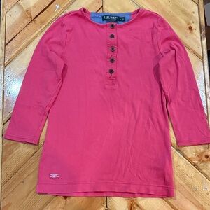 Polo by Ralph Lauren Kids Button Down Shirt in Pink
